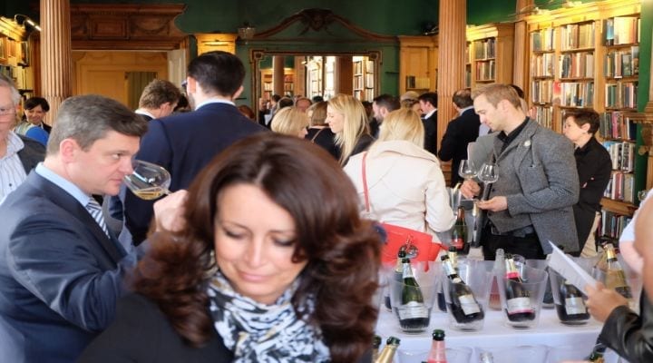Glass of Bubbly Champagne & Sparkling Wine Tasting Spring 2016