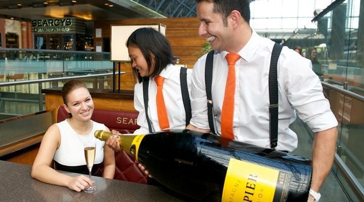 Londonâs largest bottle of Champagne arrives in the City