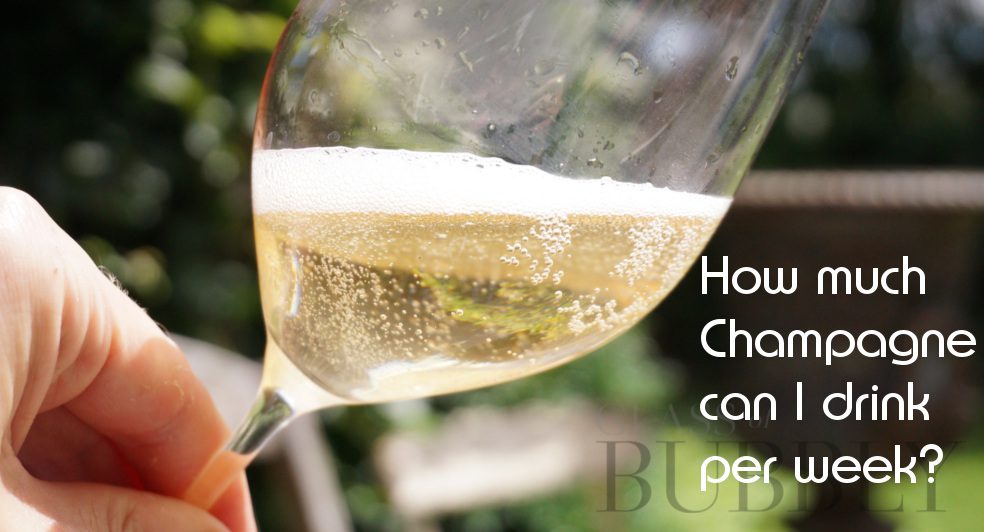 how much champagne can i drink per week